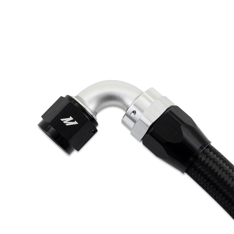 Mishimoto 3Ft Stainless Steel Braided Hose w/ -10AN Straight/90 Fittings - Black-thumbmail-3