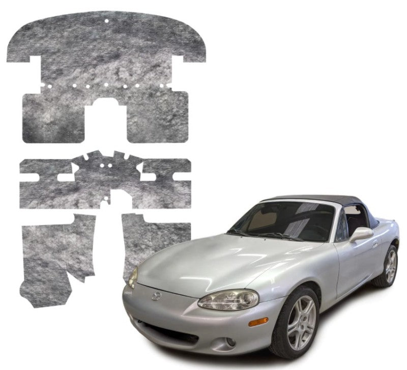 DEI 90-05 Mazda Miata NA & NB Under Carpet Interior Insulation Kit - 1/2in Thick-thumbmail-3
