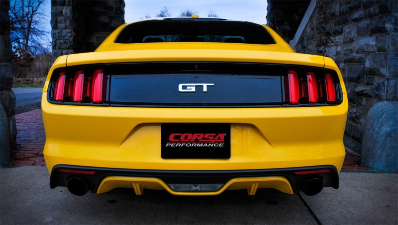 Corsa 2015 Ford Mustang GT Fastback 5.0 3in Xtreme Cat Back Exhaust w/ Dual  Black 4.5in Tips-thumbmail-2