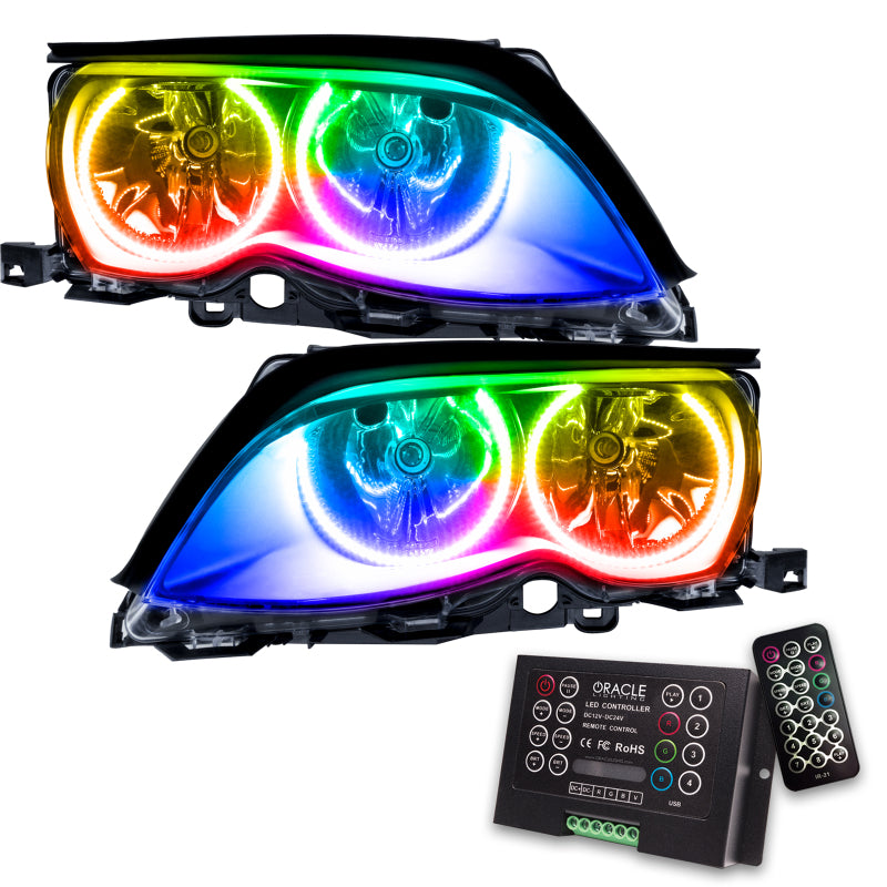 Oracle 02-05 BMW 3 Series SMD HL - Black - ColorSHIFT w/ 2.0 Controller-thumbmail-1