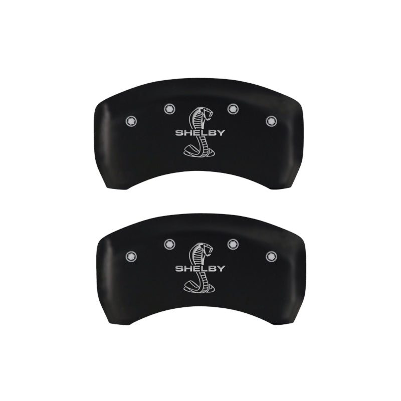 MGP 4 Caliper Covers Engraved Front Shelby Engraved Rear Tiffany Snake Red finish silver ch-thumbmail-4