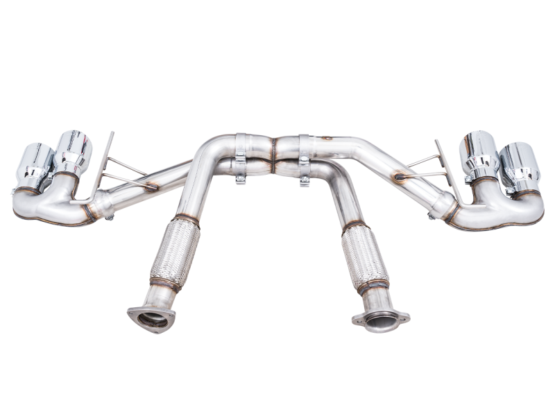 AWE Tuning 2020 Chevrolet Corvette (C8) Track Edition Exhaust - Quad Chrome Silver Tips-thumbmail-6