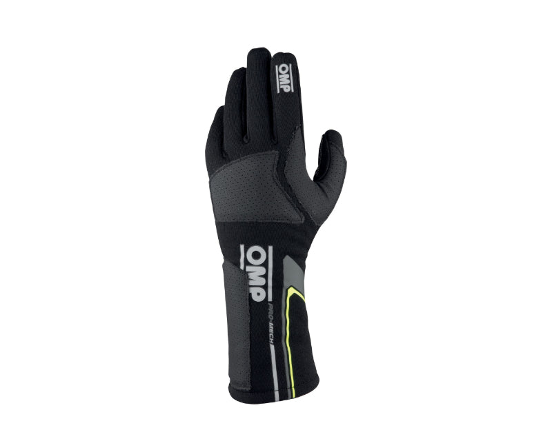 OMP Pro Mech Evo Gloves Black - Size M (Fia 8856-2018)-thumbmail-1