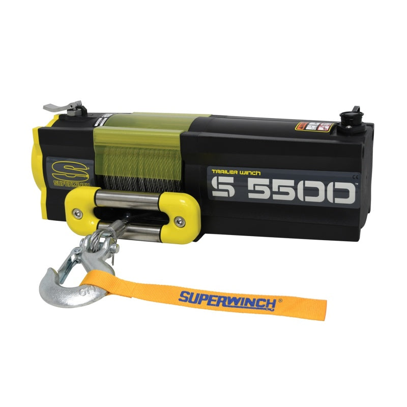 Superwinch 5500 LBS 12V DC 7/32in x 60ft Steel Rope S5500 Winch-thumbmail-1
