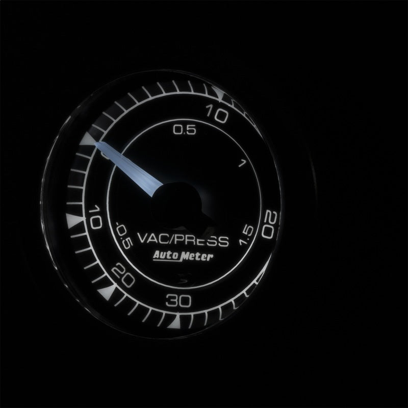 Autometer Chrono 2-1/16in 30INHG-30PSI Vaccum/Boost Gauge-thumbmail-2