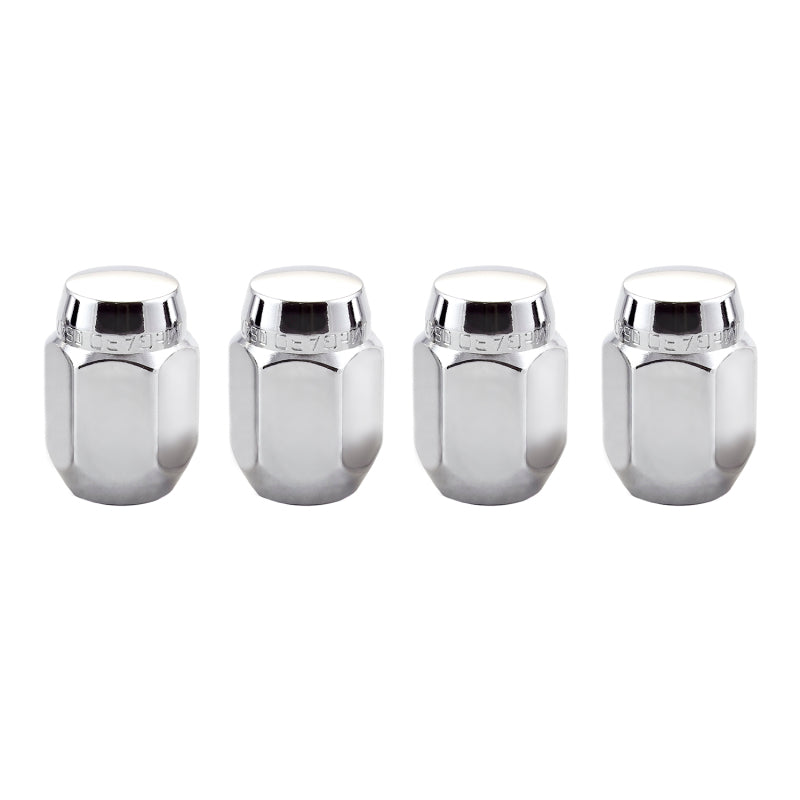 McGard Hex Lug Nut (Cone Seat) M12X1.25 / 13/16 Hex / 1.28in. Length (4-Pack) - Chrome-thumbmail-4