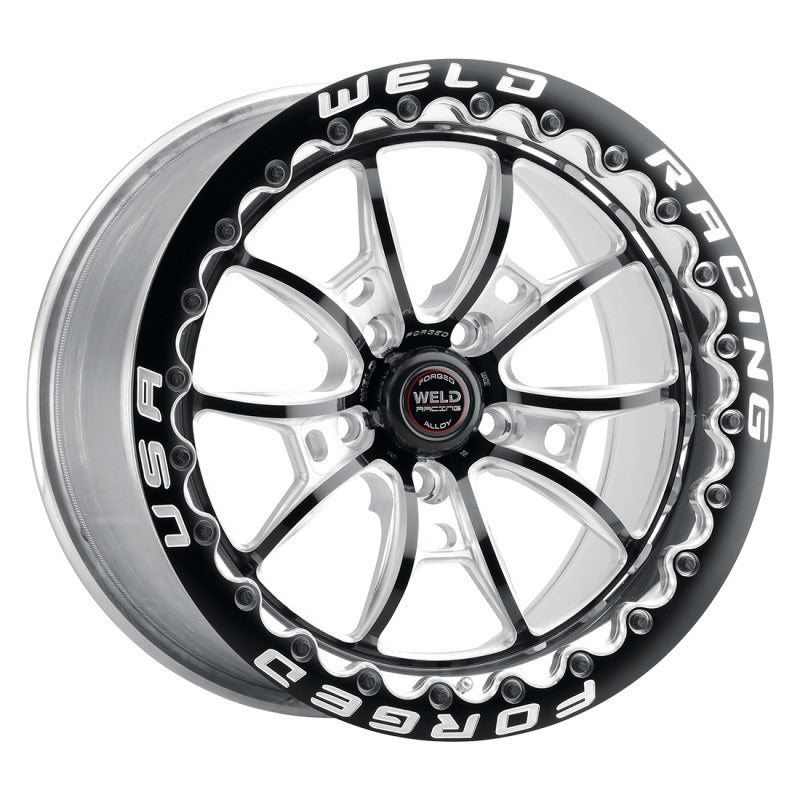 Weld S80 17x10 / 5x115 BP / 6.7in BS Black Wheel (High Pad) - Black Single Beadlock MT-thumbmail-2