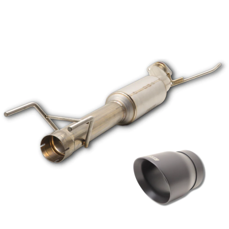 Carven 2022 Toyota Tundra 3.5L Cut & Clamp Muffler Replacement Kit w/ 5in Ceramic Black Tip-thumbmail-1