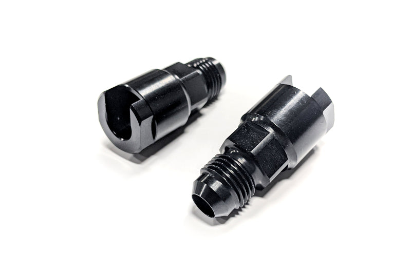 Haltech Flex Fuel Fittings 3/8 (GM Spring Lock) to -6AN Male (Incl Two Fittings)-thumbmail-1