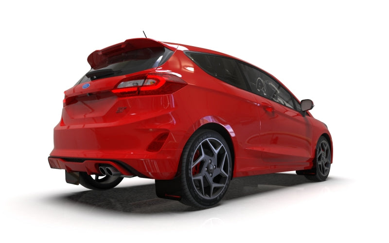 Rally Armor 18-22 Ford Fiesta ST MK8 Black UR Mud Flap w/ Red Logo-thumbmail-4