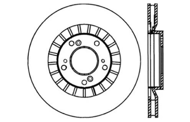 StopTech 00-09 S2000 Slotted & Drilled Right Front Rotor-thumbmail-5