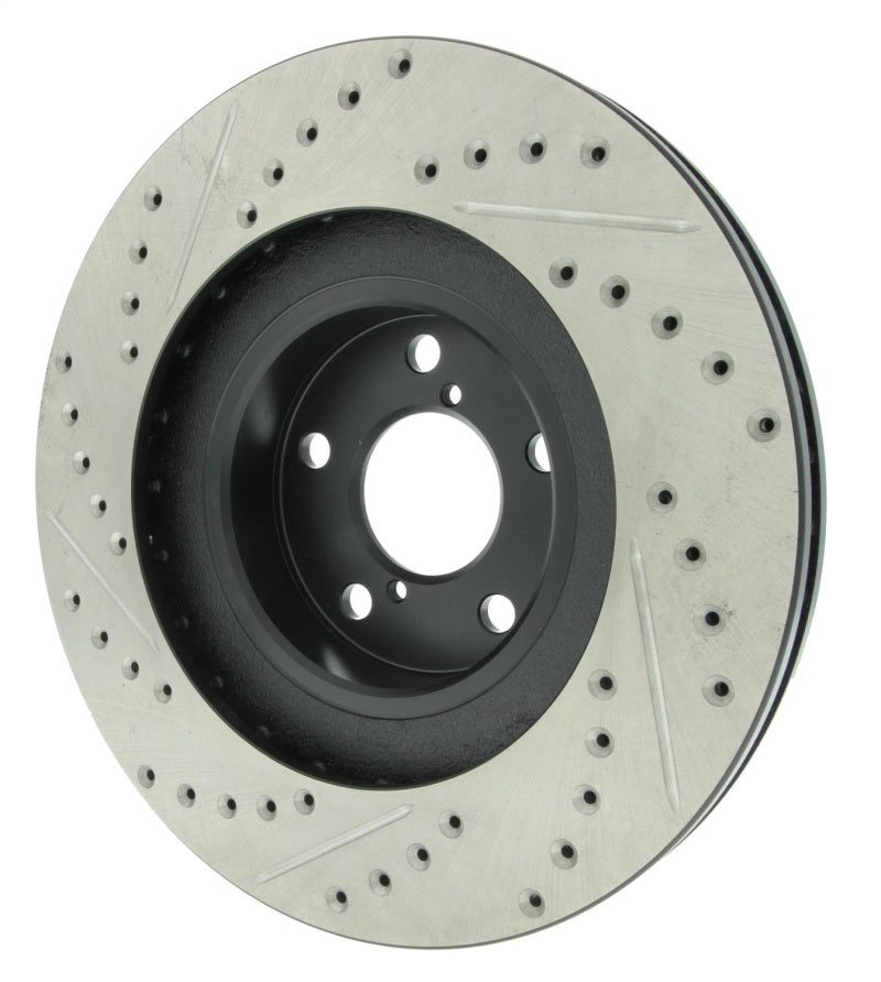 StopTech 02-10 Subaru WRX Slotted & Drilled Left Front Rotor (exc. STi)-thumbmail-6