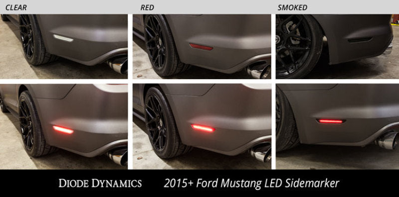Diode Dynamics 15-21 EU/AU Ford Mustang LED Sidemarkers Clear (Pair)-thumbmail-4
