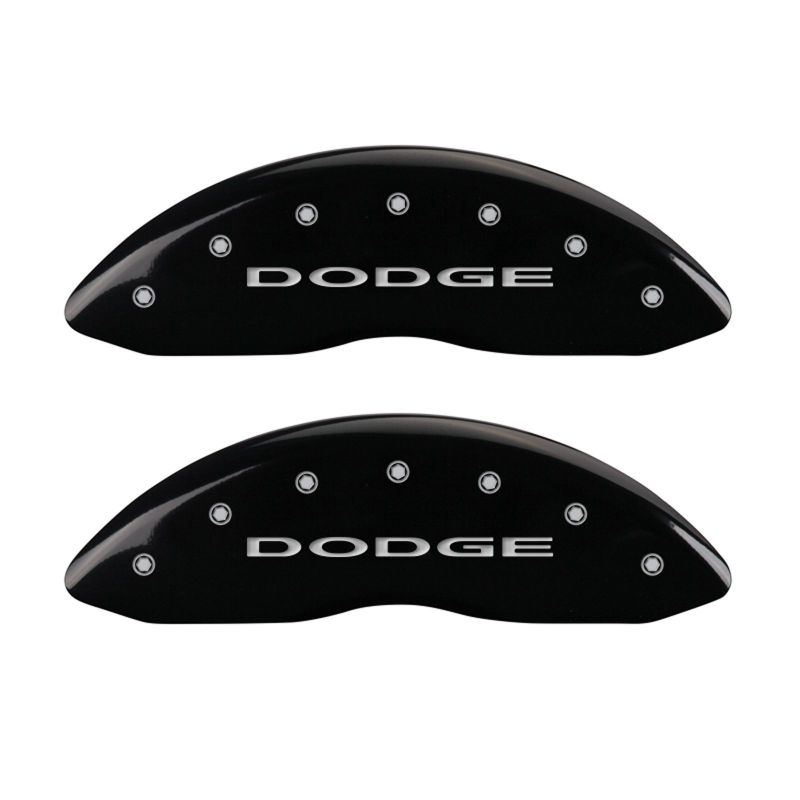 MGP 4 Caliper Covers Engraved Front Block/Challenger Engraved Rear Vintage Style/RT Blk fnsh slvr ch-thumbmail-2