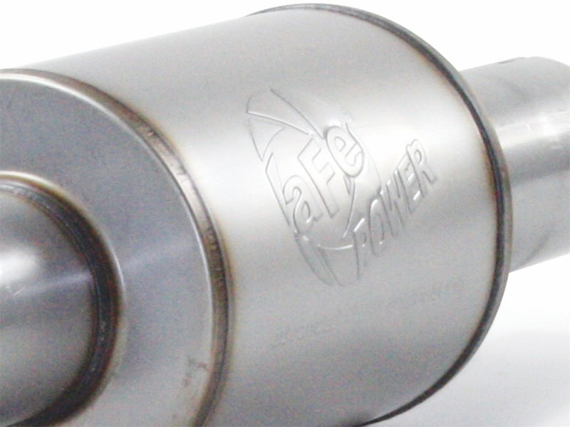 aFe Atlas Exhausts Mufflers Al Steel EXH Muffler 4 ID In/Out 8 Dia x 12L AL-thumbmail-2