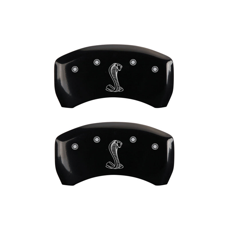 MGP 4 Caliper Covers Engraved Front & Rear Tiffany Snake Black finish silver ch-thumbmail-4