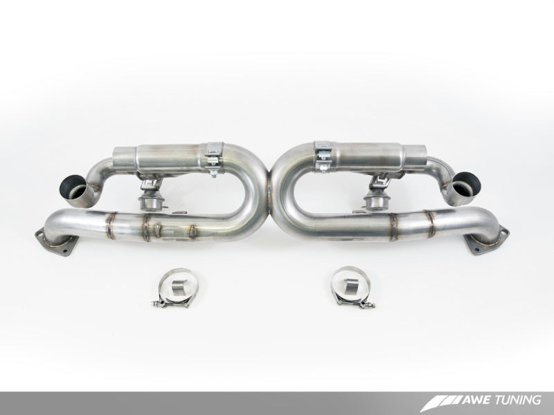 AWE Tuning Porsche 991 SwitchPath Exhaust for PSE Cars Diamond Black Tips-thumbmail-2