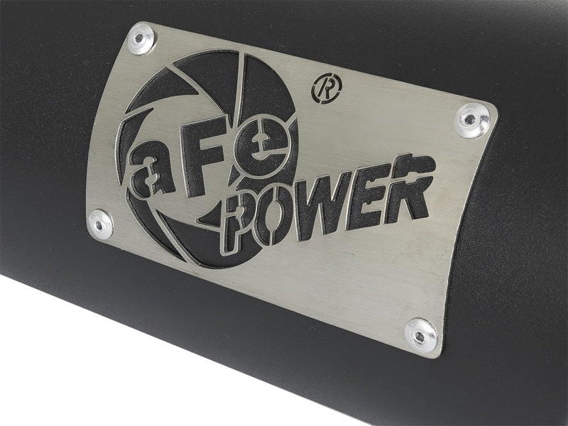 aFe MACH Force-Xp 409 Stainless Steel Exhaust Tip 3.5 In x 4.5in Out x 12in L Clamp-On-thumbmail-2
