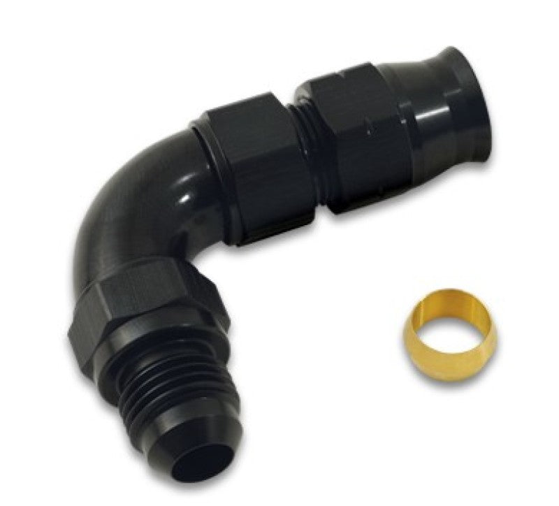 Vibrant 90 Degree 1/2in Tube to Male -8AN Flare Adapter w/ Olive Inserts-thumbmail-2