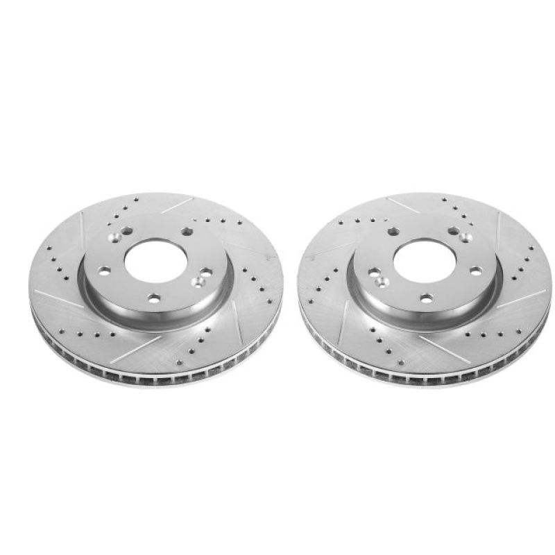 Power Stop 10-13 Kia Forte Front Evolution Drilled & Slotted Rotors - Pair-thumbmail-1
