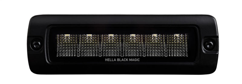Hella Universal Black Magic 6 L.E.D. Flush Mount Mini Light Bar - Flood Beam-thumbmail-10