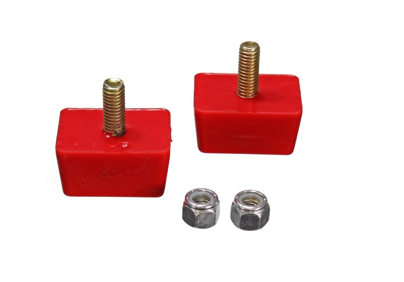 Energy Suspension Univ Red 7/8in H x 1-7/8in L x 1-3/8in W Low Profile Rectangular Bump Stops (2 ea)-thumbmail-3