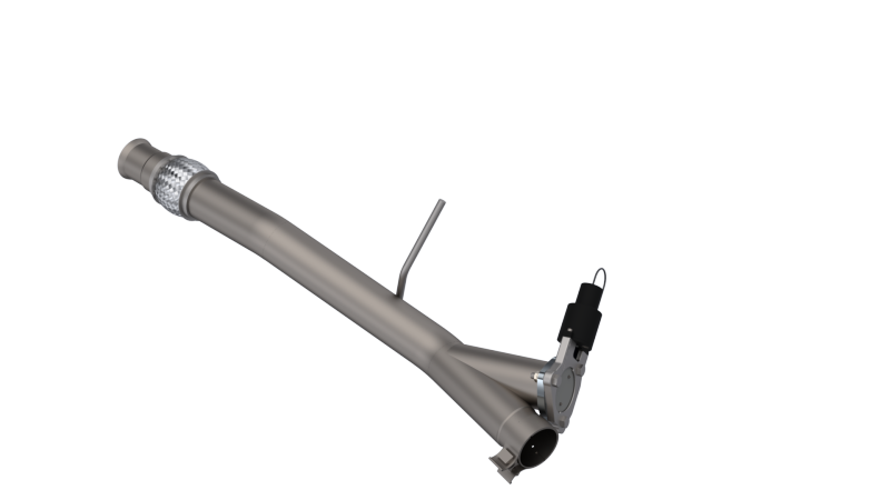 QTP 14-18 Chevrolet Silverado 1500 4.8L/5.3L EC/CC Standard Bed 3in 304SS Aggressor Cutout Mid Pipe-thumbmail-2