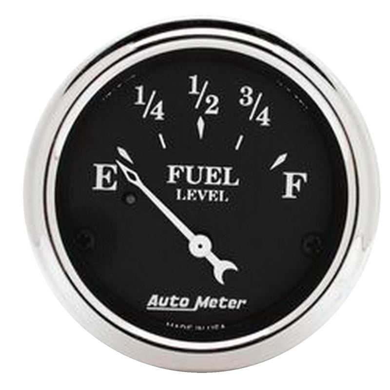 Autometer 2 1/16in 240 Ohm to 33 Ohm Old Tyme Black Electric Fuel Level Gauge-thumbmail-1