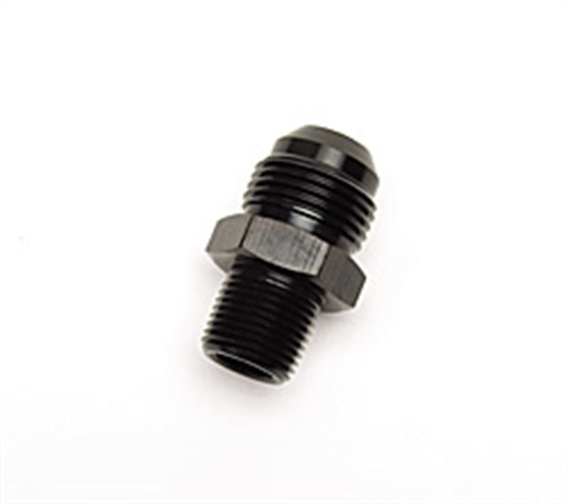 Russell Performance -10 AN to 3/8in NPT Straight Flare to Pipe (Black)-thumbmail-4