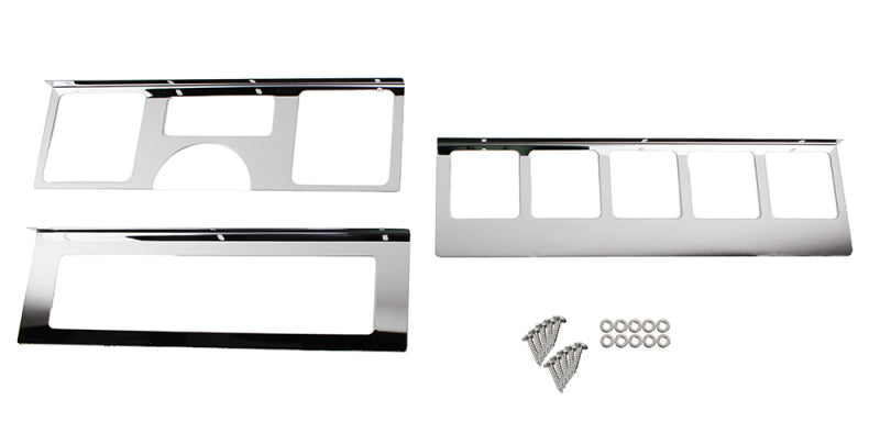 Kentrol 87-95 Jeep Wrangler YJ Dash Overlay Set (3 pieces) - Polished Silver-thumbmail-1