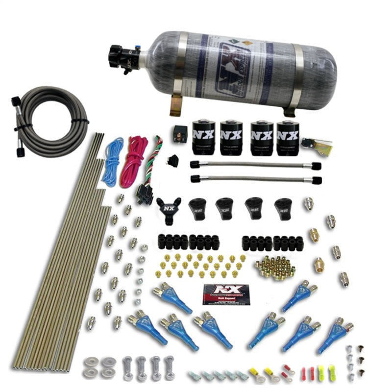 Nitrous Express Pro-Shk/Gas 4 Solenoids Nitrous Kit (250-650HP) w/Composite Bottle-thumbmail-2