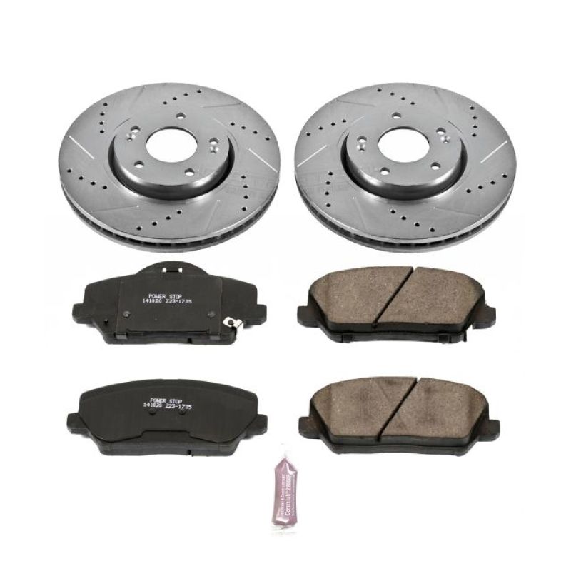 Power Stop 14-17 Kia Forte5 Front Z23 Evolution Sport Brake Kit-thumbmail-1
