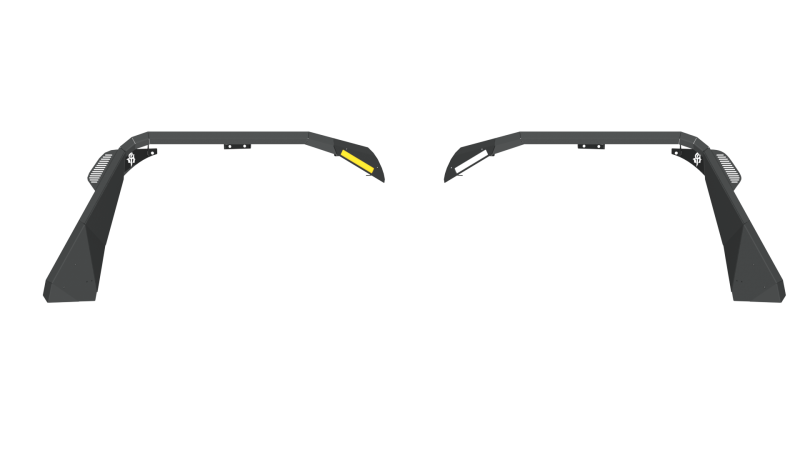 Road Armor 18-20 Jeep Wrangler JL Stealth Front Fender Flare w/Switchback LED DRL - Tex Blk-thumbmail-1