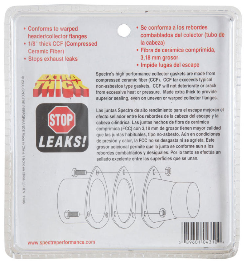Spectre Header Collector Gasket 3in. Thick-thumbmail-5