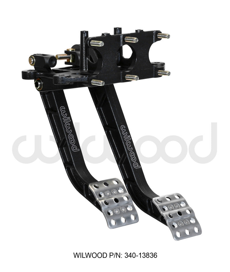 Wilwood Adjustable Dual Pedal - Brake / Clutch - Rev. Swing Mount -6.25:1 Brake 5.1:1 Clutch-thumbmail-1