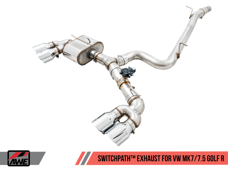 AWE Tuning Mk7 Golf R SwitchPath Exhaust w/Chrome Silver Tips 102mm-thumbmail-3