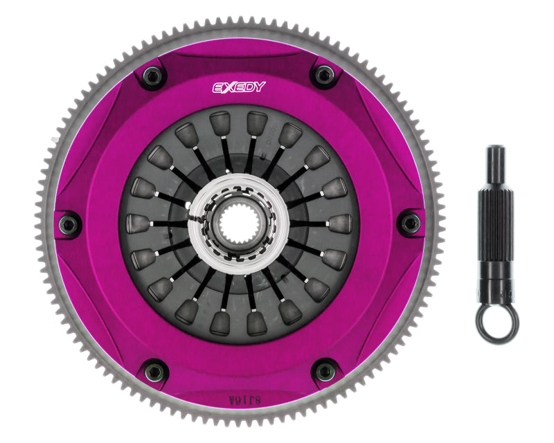 Exedy 2008-2015 Mitsubishi Lancer Evolution GSR L4 Hyper Triple Cerametallic Clutch Rigid Disc-thumbmail-4