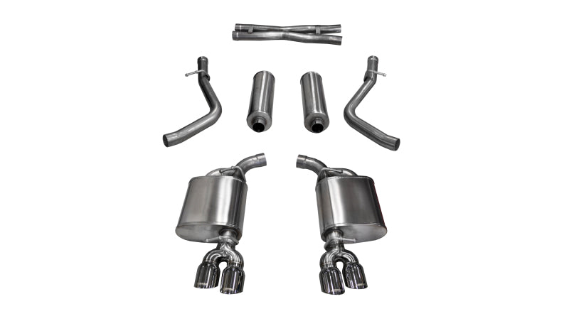 Corsa 15-17 Dodge Challenger Xtreme Cat-Back Dual Rear Exit with Twin 3.5in Polished Pro-Series Tips-thumbmail-1
