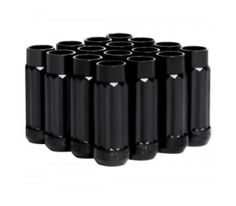 BLOX Racing 12-Sided P17 Tuner Lug Nuts 12x1.25 - Black Steel - Set of 16-thumbmail-1