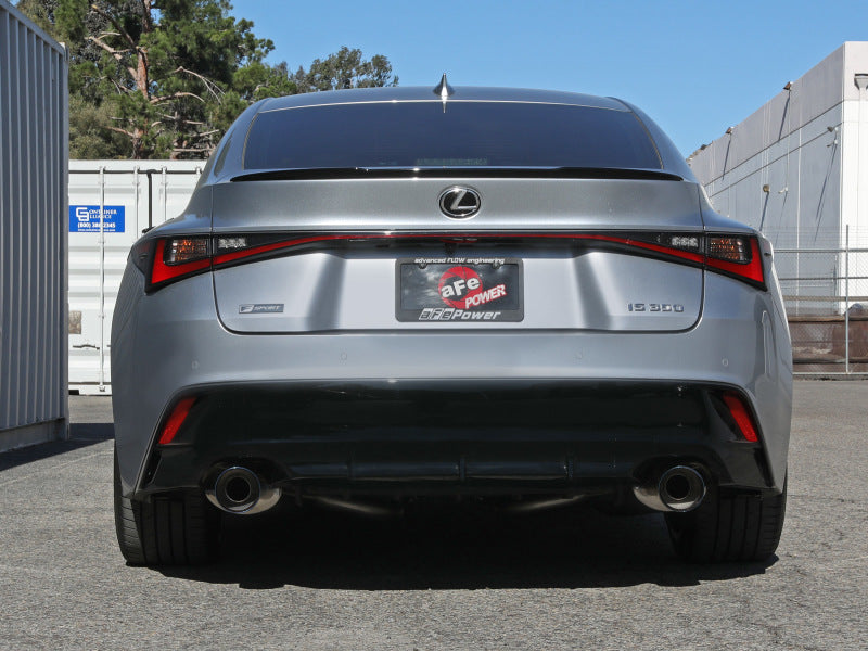 aFe Lexus IS350 14-22 V6-3.5L Takeda Axle-Back Exhaust System- Blue Tip-thumbmail-3