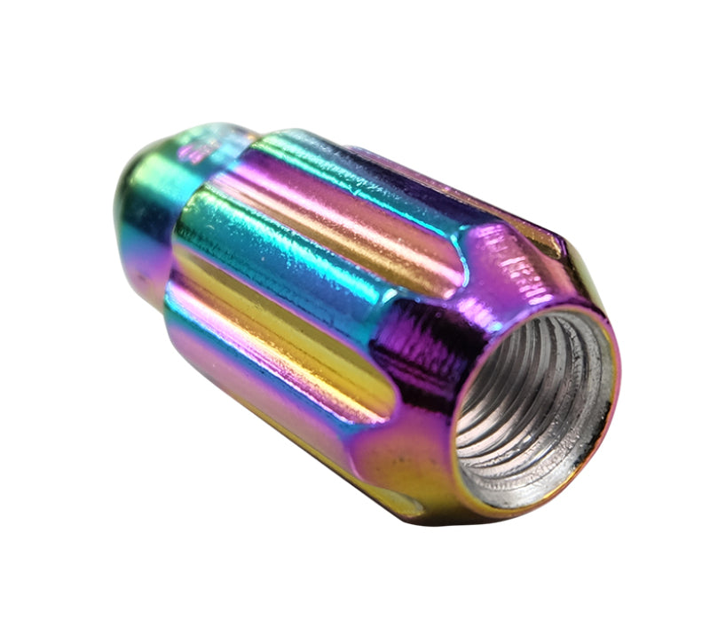 NRG 500 Series M12 X 1.5 Bullet Shape Steel Lug Nut Set - 21 Pc w/Lock Key - Neochrome-thumbmail-4