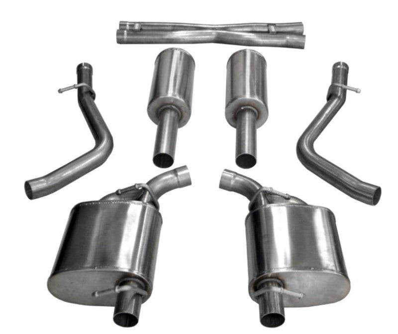 Corsa 15-20 Dodge Challenger 3.6L 2.5in Cat-Back Dual Rear Exit (re-uses stock exhaust bezel)-thumbmail-2