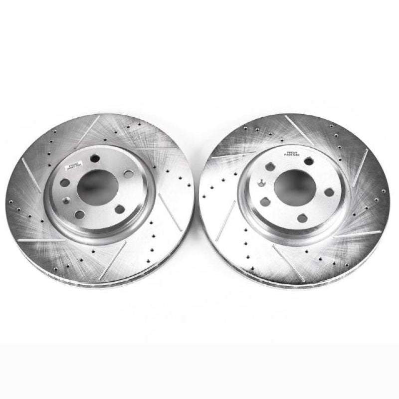 Power Stop 09-11 Audi A4 Front Evolution Drilled & Slotted Rotors - Pair-thumbmail-1