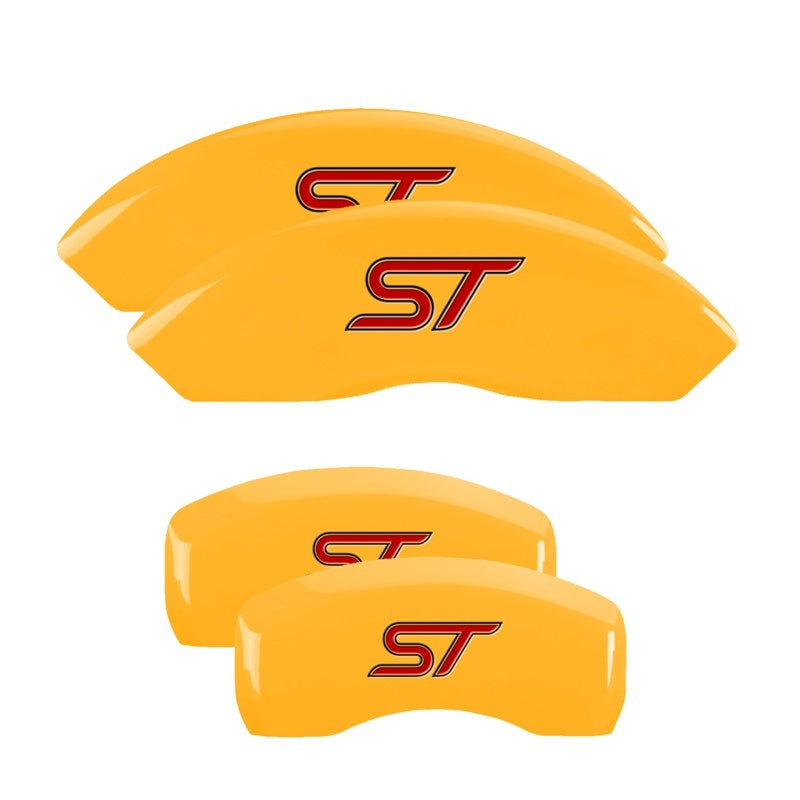 MGP 4 Caliper Covers Engraved Front & Rear No bolts/ST Yellow finish black ch-thumbmail-2