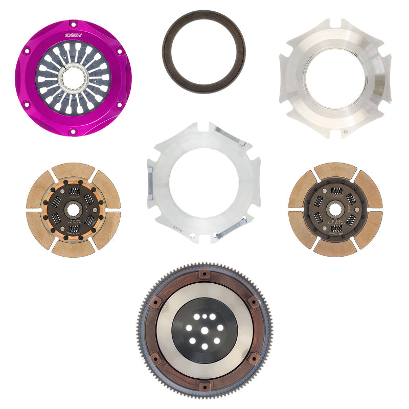 Exedy 1996-1996 Mitsubishi Lancer Evolution IV L4 Hyper Twin Cerametallic Clutch Sprung Center Disc-thumbmail-3