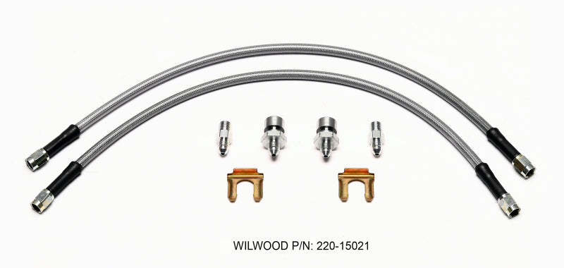 Wilwood Flexline Kit 18 inch -3 3/8-24 IF 1/8 NPT Straight-thumbmail-1