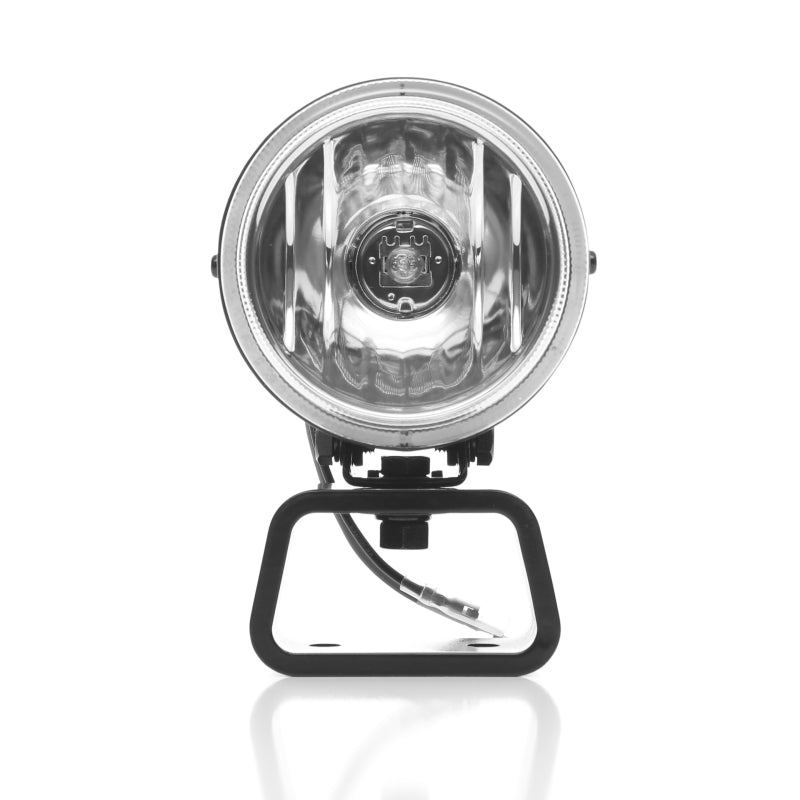 KC HiLiTES Rally 400 4in. Round Halogen Light 55w Spread Beam (Pair Pack System) - Black-thumbmail-2