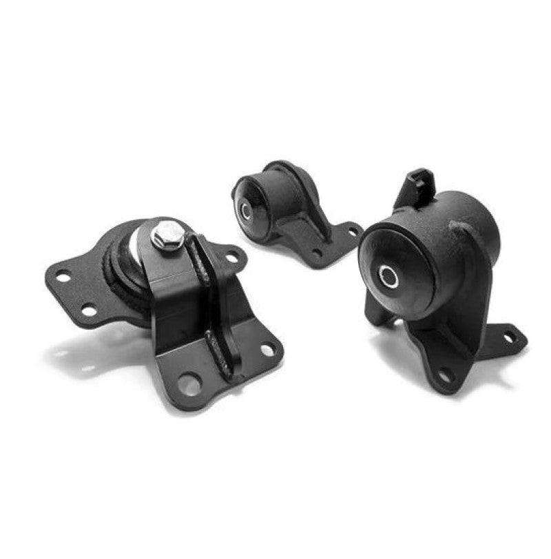 Innovative 05-08 Honda FIT/JAZZ L-Series Black Steel Mounts 75A Bushings (Manual Trans)-thumbmail-1
