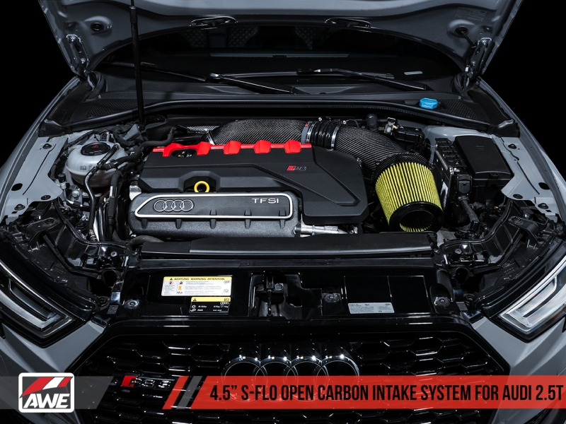 AWE Tuning Audi RS3 / TT RS S-FLO Open Carbon Fiber Intake-thumbmail-5