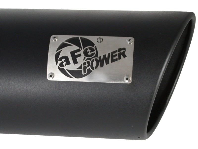 aFe MACH Force-XP 409 SS Right Side Single Wall Exhaust Tip 5in Inlet x 7in Outlet x 15in L-thumbmail-2